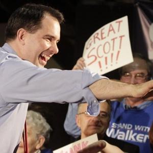 Looking good: The GOP’s Scott Walker did great in Wisconsin on Tuesday — which means trouble for Obama in that swing state come the fall.