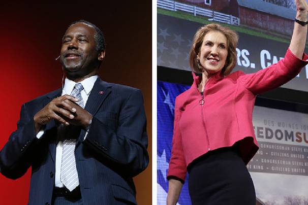 There's no better example of GOP diversity in the 2016 field than the announcements of Carson and Fiorina. (AP Photos)
