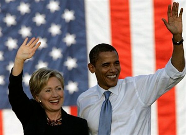 Both Obamas, 1.0 and 2.0. (AP)