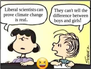 Linus and Lucy debate transgender and climate change