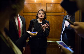 “I’ve never been more concerned,” Sen. Dianne Feinstein said Monday in Washington, sharply contradicting President Obama and...